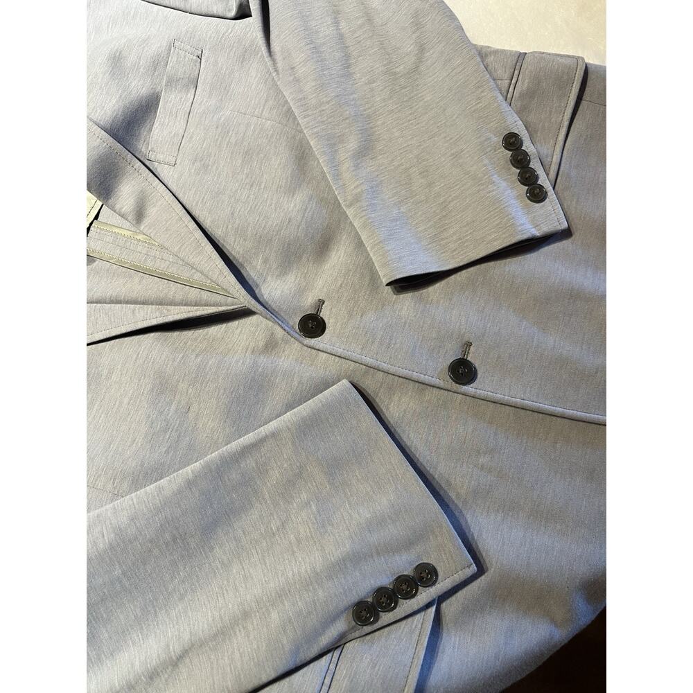 New Calvin Klein 44-46R Mens Heathered Gray Cotton Blend Casual Blazer 1/4 Lined - Picture 11 of 15